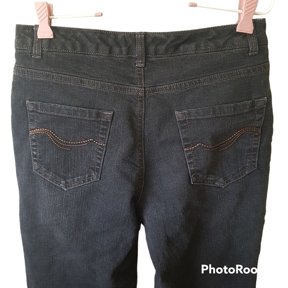 Windriver Black Tmax Fleece Lined Wide Straight Leg Jeans - Picture 4 of 15